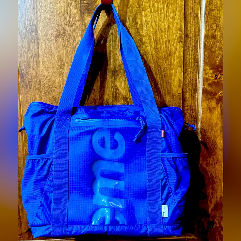 Supreme Blue Zip Tote